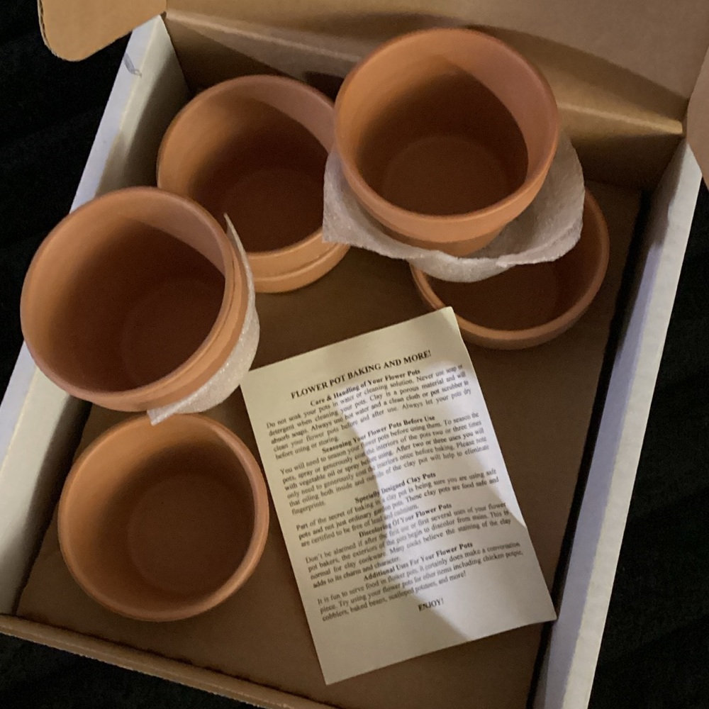Southern Living At Home Terracotta Bakeware Set - Bake in Flowerpots!